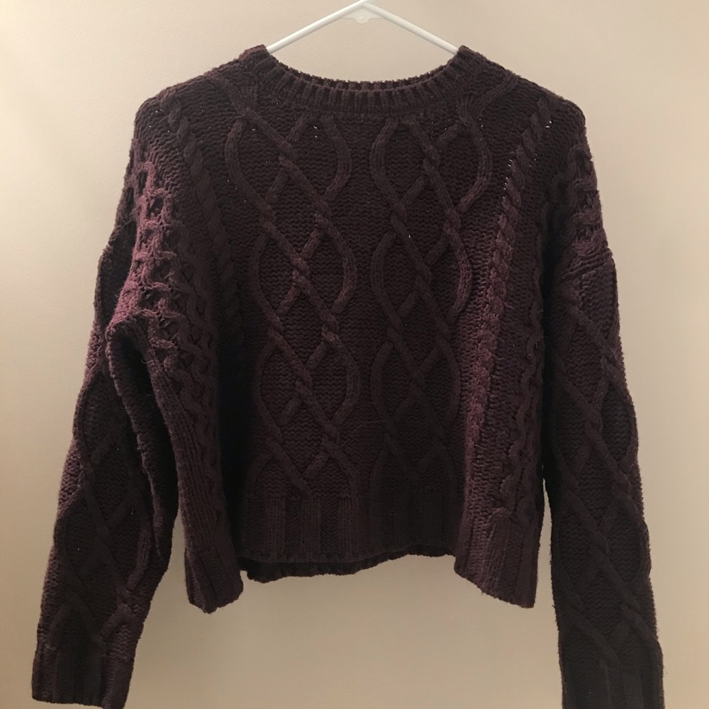 Charlotte Russe Deep Purple Knit Sweater